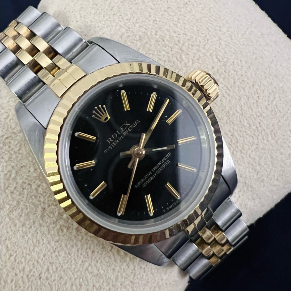 Rolex Ladies Oyster Perpetual 2-Tone Watch, 26mm